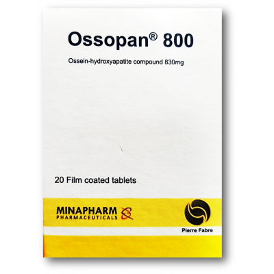 OSSOPAN ® 800 ( OSSEIN HYDROXYAPATITE COMPOUND 830 MG ) 20 FILM-COATED TABLETS