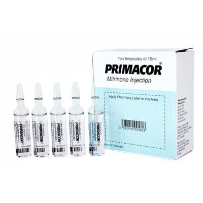 PRIMACOR 10 MG / 10 ML ( MILRINONE ) 10 IV AMPOULES