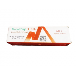 RUXOTOP 1.5% ( RUXOLITINIB 15 MG / GM ) CREAM 60 GM