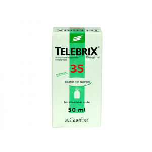 TELEBRIX-35 ( SODIUM IOXITALAMATE + MEGLUMINE IOXITALAMATE ) INTRAVASCULAR SOLUTION FOR INJECTION 50ML VIAL