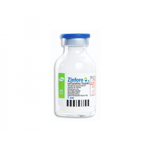 ZINFORO 600 MG ( CEFTAROLINE FOSAMIL ) POWDER FOR CONCENTRATE FOR SOLUTION FOR IV INFUSION VIAL