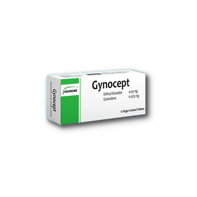 GYNOCEPT ( ETHINYL ESTRADIOL 0.03 MG + GESTODENE 0.075 MG ) 21 FILM-COATED TABLETS