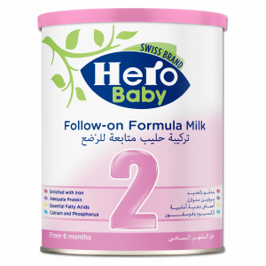 HERO BABY FOLLOW ON FORMULA MILK STAGE 2 FROM 6 MONTHS 400 GM