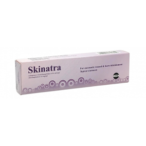 SKINATRA SKIN OINTMENT ( COLLAGENASE CLOSTRIDIOPEPTIDASE A 0.6 UNIT/GM + CHLORAMPHENICOL 10 MG/GM ) 15 GM TUBE