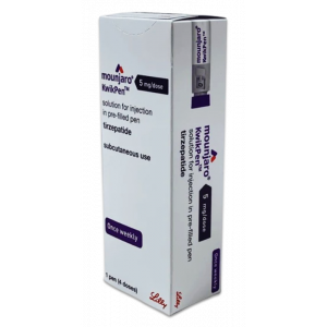 MOUNJARO 10 MG / 0.5 ML ( TIRZEPATIDE ) FOR SUBCUTANEOUS INJECTION 4 VIALS