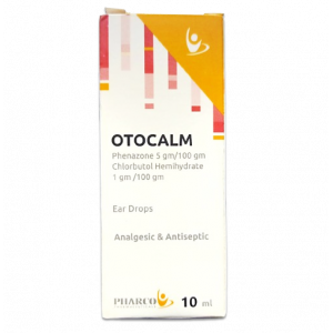 OTOCALM ANALGESIC & ANTISEPTIC ( PHENAZONE 5 GM / 100 GM + CHLOROBUTANOL 1 GM / 100 GM ) 10 ML EAR DROPS