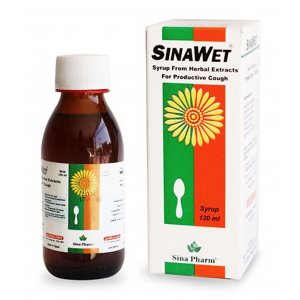 SINAWET HERBAL EXTRACTS ( GRINDELIA EXT. + PIMPINELLA EXT. + PRIMULA EXT. + QUEBRACHO CORTEX EXT. + THYME EXT. ) SYRUP 120 ML