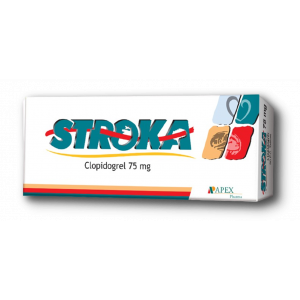 STROKA 75 MG ( CLOPIDOGREL ) 30 FILM-COATED TABLETS