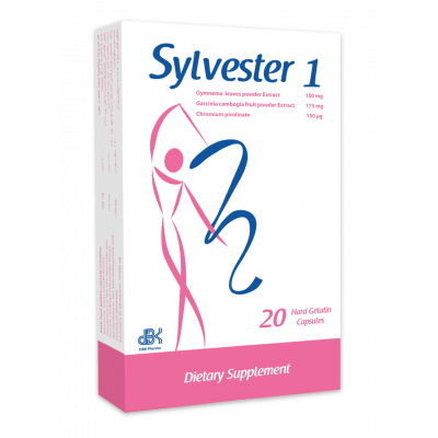 SYLVESTER 1 DIETARY SUPPLEMENT ( GYMNEMA LEAVES EXT. 100 MG + GARCINIA CAMBOGIA FRUIT EXT. 175 MG + CHROMIUM PICOCOLINATE 150 MG ) 20 CAPSULES 
