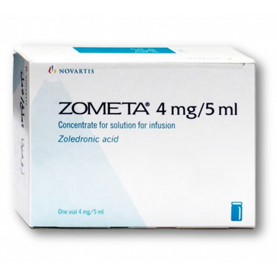 ZOMETA 4 MG / 5 ML ( ZOLEDRONIC ACID ) CONCENTRATE FOR SOLUTION FOR IV INFUSION VIAL