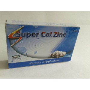 Super cal zinc 20 tablets calcium carbonate - magnesium oxide - zinc sulfate heptahydrate 