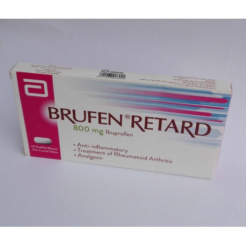 BRUFEN RETARD ( ibuprofen 800 mg ) 20 tablets