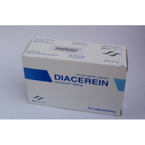 DIACEREIN ( Diacerein 50 mg ) 30 hard gelatin capsules