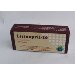 Lisinopril-10 ( lisinopril 10 mg ) 30 tablets 