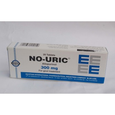 NO-URIC ( Allopurinol 300 mg ) 20 tablets 