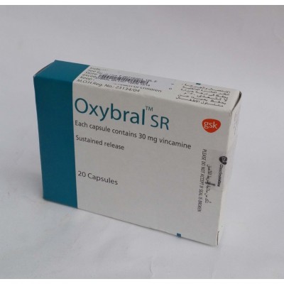 Oxybral ( vincamine 30 mg ) 20 capsules 