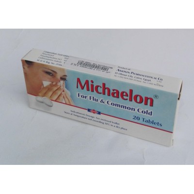 Michaelon ( pseudephedrine + carbinoxamine + paracetamol ) 20 tablets 