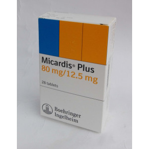 Micardis plus ( telmisartan 80 mg + hydrochlorothiazide 12.5 mg ) 28 tablets 