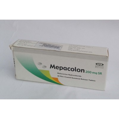 Mepacolon ( Mebeverine 200 mg ) 20 SR film coated tablets  