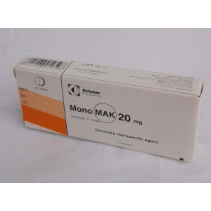 MONOMAK ( isosorbide-5- mononitrate 20 mg ) 20 tablets 