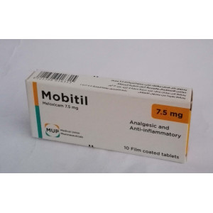 Mobitil ( Meloxicam 7.5 mg ) 10 film coated tablets 