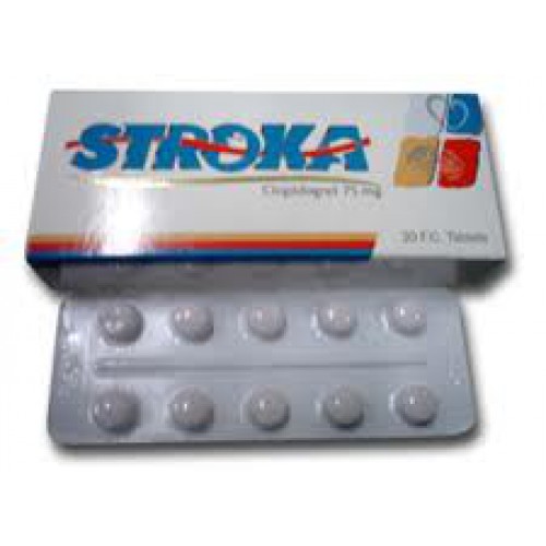 STROKA clopidogrel 75mg 30 Tablets