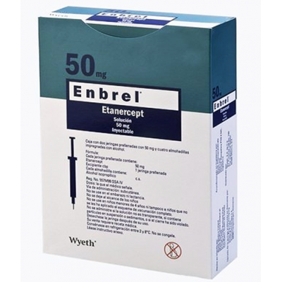 Enbrel 50 mg ( Etanercept ) 4 Pre-Filled Syringes