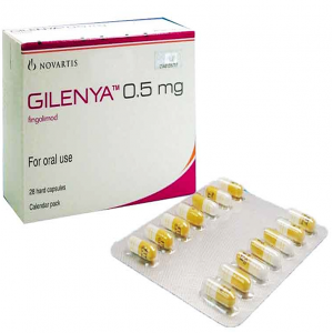 Gilenya ® 0.5 mg ( fingolimod ) 28 hard capsules