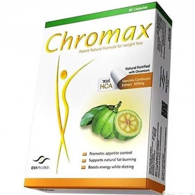 Chromax ( Gracinia Cambogia Fruit Extract + Chromium Picolinate ) 60 Capsules