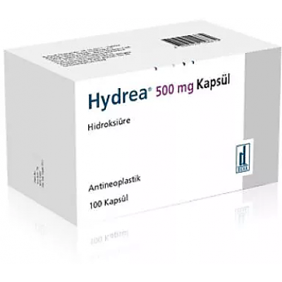 HYDREA 500 MG ( HYDROXYUREA = HYDROXYCARBAMIDE ) 100 CAPSULES