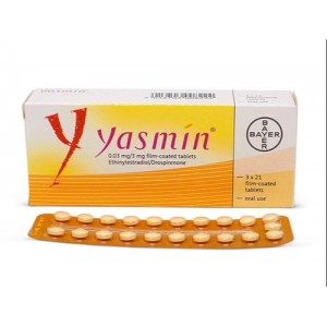 yasmin ( Drospirenone / Ethinylestradiol ) 21 oral tablets 
