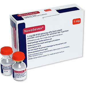NovoSeven 1 mg (blood-coagulation factor vii) vial i.v.