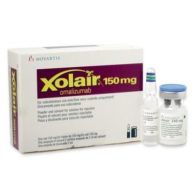 XOLAIR ® 150 mg vial ( omalizumab ) subcutaneous injection