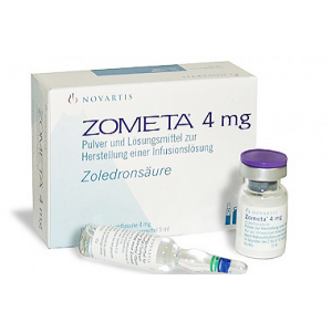 Zometa 4 mg ( Zoledronic ) vial for IV infusion