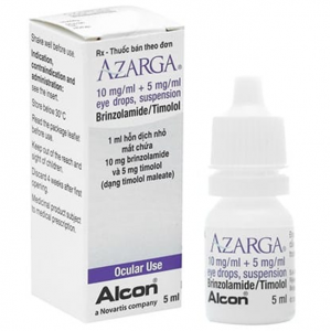 AZARGA ( brinzolamide 10 mg / ml + timolol 5 mg / ml ) eye drops 5 ml