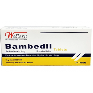 Bambedil 10 mg ( bambuterol ) 30 tablets 
