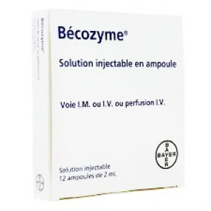 Becozyme Injection ( Vitamins B1 + B2 + B3 + B5 + B6 ) IM / IV 12 ampoules
