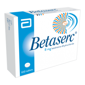 Betaserc 8 mg ( Betahistine ) 100 tablets