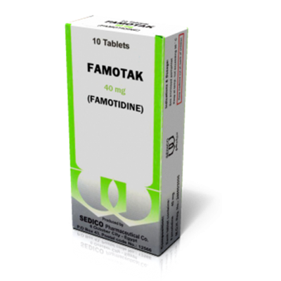 FAMOTAK 40 MG ( FAMOTIDINE ) 20 TABLETS 