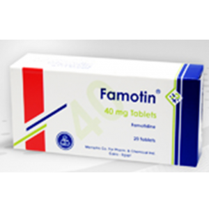 FAMOTIN 40 MG ( FAMOTIDINE ) 20 TABLETS 