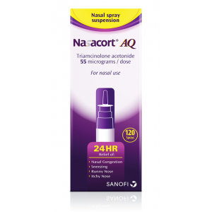 Nasacort AQ 55 mcg Nasal Spray ( Triamcinolone ) 120 Doses