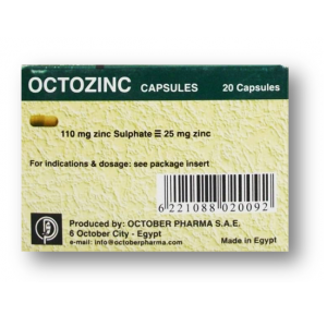 OCTOZINC ( Zinc 25mg ) 20 capsules