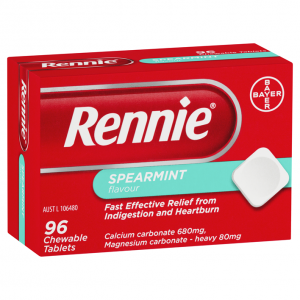 RENNIE PEPPERMINT 96 Chewable Tablets