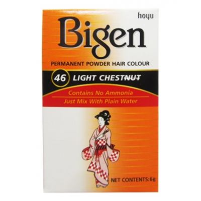 Bigen Permanent Powder Hair Color 46 Light Chestnut 0.21 oz