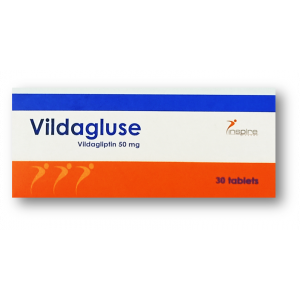 Vildagluse 50 mg ( Vildagliptin ) 30 tablets