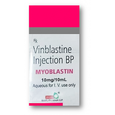 Myoblastin 10 mg / 10 ml ( Vinblastine ) Injevtion BP for IV use only