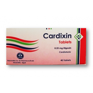 CARDIXIN 0.25 MG ( DIGOXINE ) 40 TABLETS