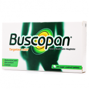 BUSCOPAN 10 MG ( HYOSCIN - N - BUTYLBROMID ) 20 SUGAR-COATED TABLETS