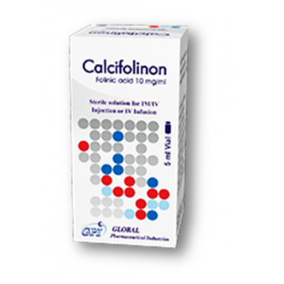CALCIFOLINON 50 MG ( LEUCOVORIN = FOLINIC ACID = CALCIUM FOLINATE ) VIAL 5 ML