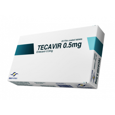 TECAVIR 0.5 mg ( Entecavir ) 30 filmed-coated tablets